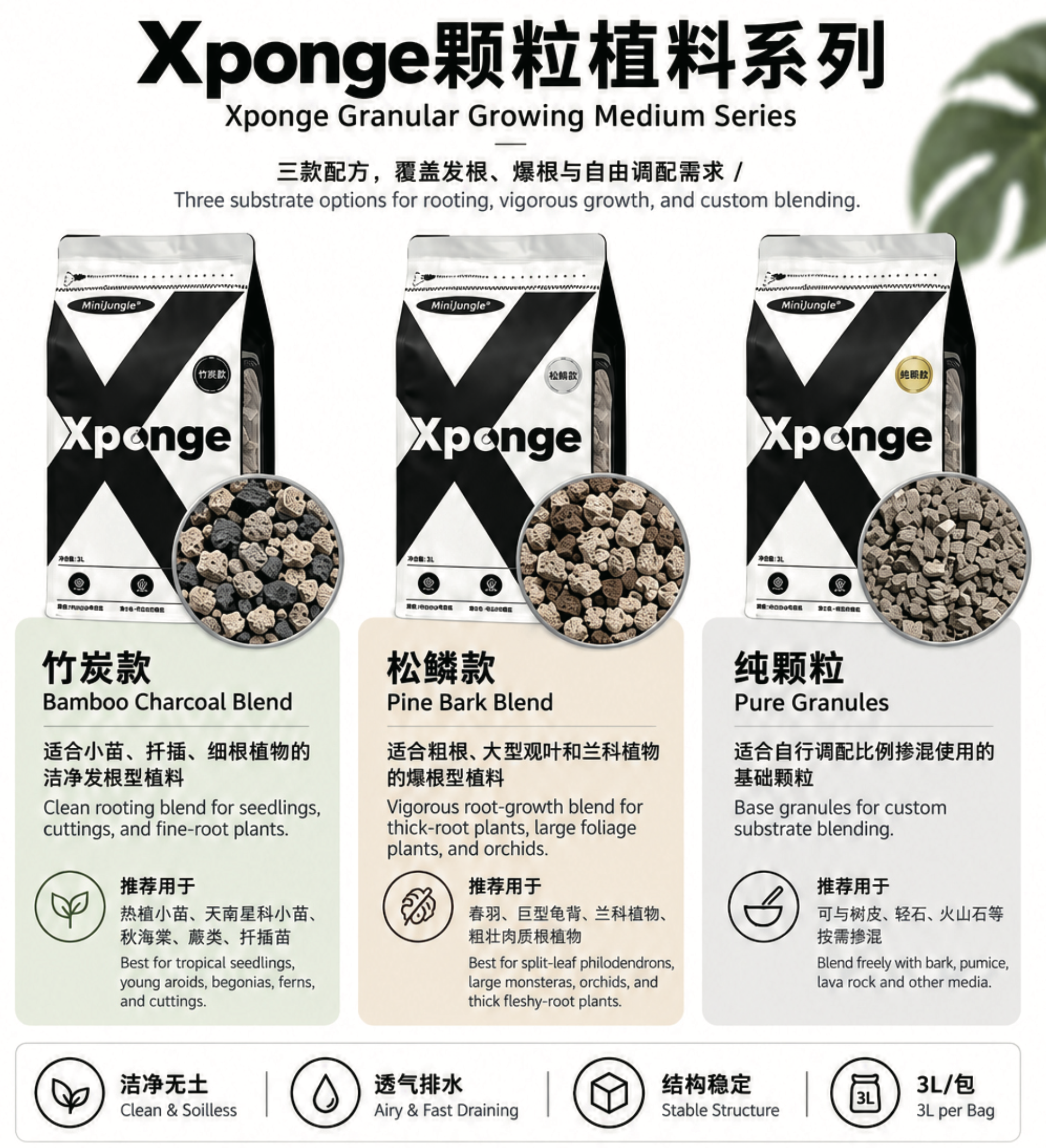 Real Xponge Bamboo Charcoal Blend packaging with a close-up of the granules